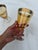 Mid-Century Modern Vintage Preziosi Amber Greek Key Goblets - A Pair For Sale - Image 3 of 7