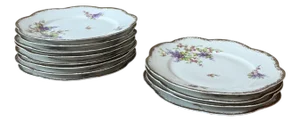 Vintage Porcelain Plates, 1950s, Set of 12