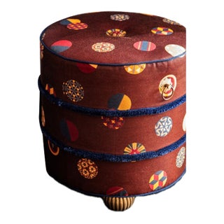 Kips Bay Zak and Fox Ottoman For Sale