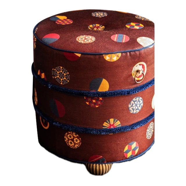 Kips Bay Zak and Fox Ottoman For Sale