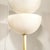 Modernist Hand-Blown Murano Glass Reverse Dome Form Brushed Brass Sconces For Sale - Image 17 of 18
