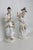 Figurative Andrea by Sadek 2 Porcelain Figures 6818 White and Gold Trim Made in Japan 4824b For Sale - Image 3 of 18