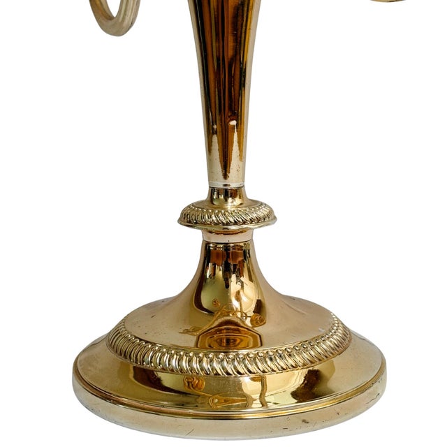 Early 20th Century Parisian Silver-on-Copper 5-Arm Candelabras - A Pair For Sale - Image 11 of 13