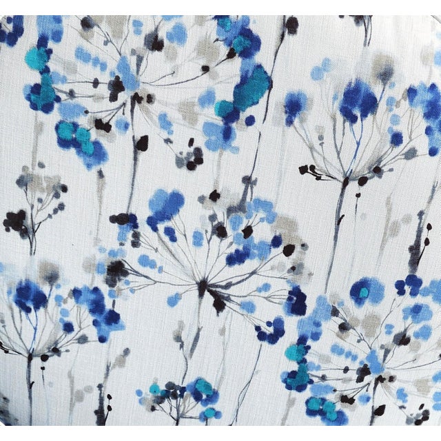 Bassett Round Cotton Ottoman For Sale In Miami - Image 6 of 11