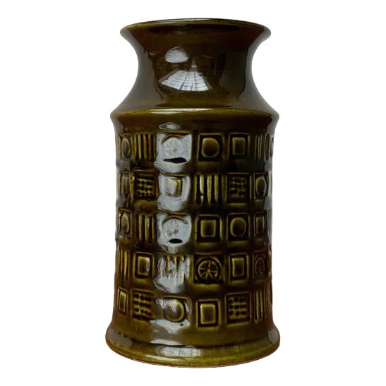 Vintage West German Pottery WGP Vase from Bay, 1970s For Sale