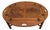Vintage Heritage Henredon Butler's Tray Oval Cocktail Table Flame Mahogany For Sale