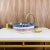 Moroccan Moroccan Ceramic Hand Painted Blue Ceramic Top Sink for Bathroom For Sale - Image 3 of 7