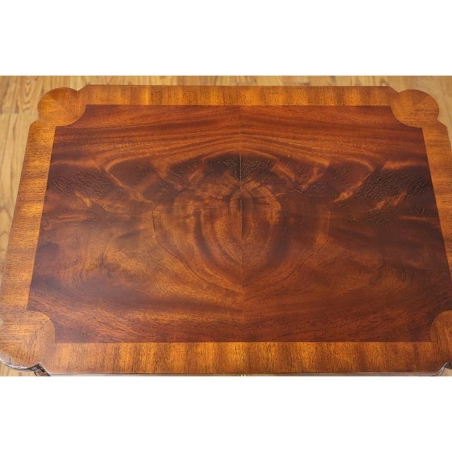 Maitland Smith Flame Mahogany Regency Style Nightstand For Sale - Image 9 of 11