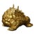 Late 20th Century Gilt Bronze Figure of a Toad (Jin Chan) For Sale