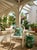 Vintage Hollywood Regency White Aluminum Palm Tree & Faux Bamboo Armchair For Sale - Image 12 of 12