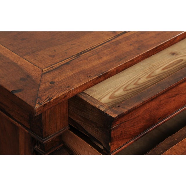 19th Century Italian Empire Medium Wood Chest of Drawers For Sale - Image 11 of 12