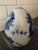 Mid-Century Modern Vintage Blue and White Porcelain Decorative Egg For Sale - Image 3 of 7