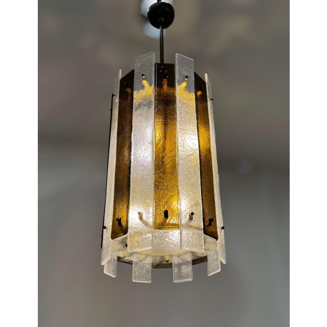 Brown 21st Century Royal Murano Lantern by Fabio LTD For Sale - Image 8 of 9