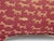 Burgundy Vintage Donghia "Housepets," Textile Doggy-Bone Shaped, Accent Pillow -Down Fill For Sale - Image 8 of 8