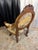 Late 20th Century Ornate French Transitional Style Carved Ram's Head Armchair in Leopard Tapestry For Sale - Image 9 of 13