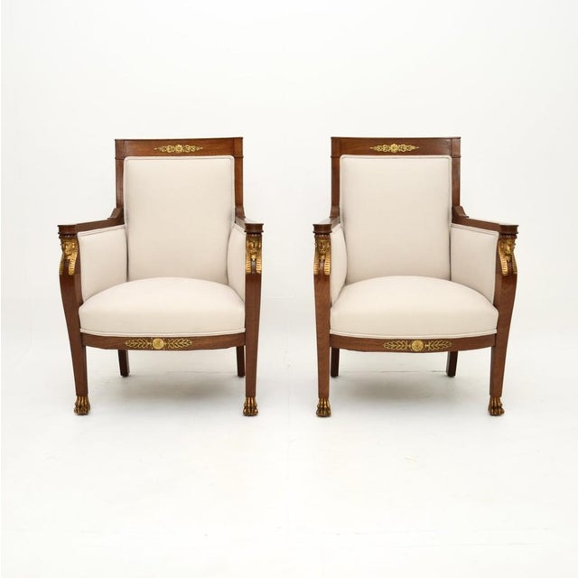 Antique Neo-Classical Swedish Armchairs, 1890s, Set of 2 For Sale - Image 10 of 10
