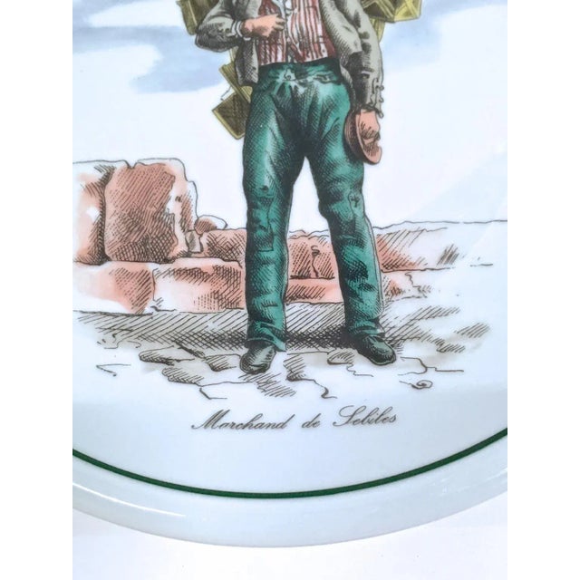 Vintage Trades of Old Paris Plate,Utensil Vendor For Sale - Image 4 of 5
