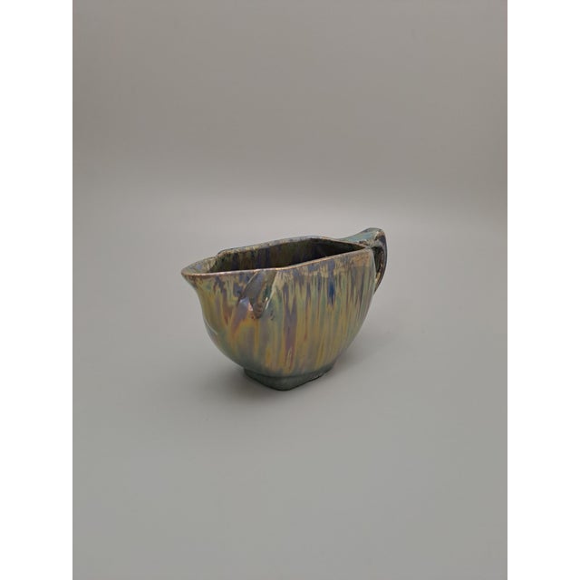 Art Deco Iridescent Jug with Lustre Drip Glaze from Rambervillers, 1920s For Sale - Image 4 of 8