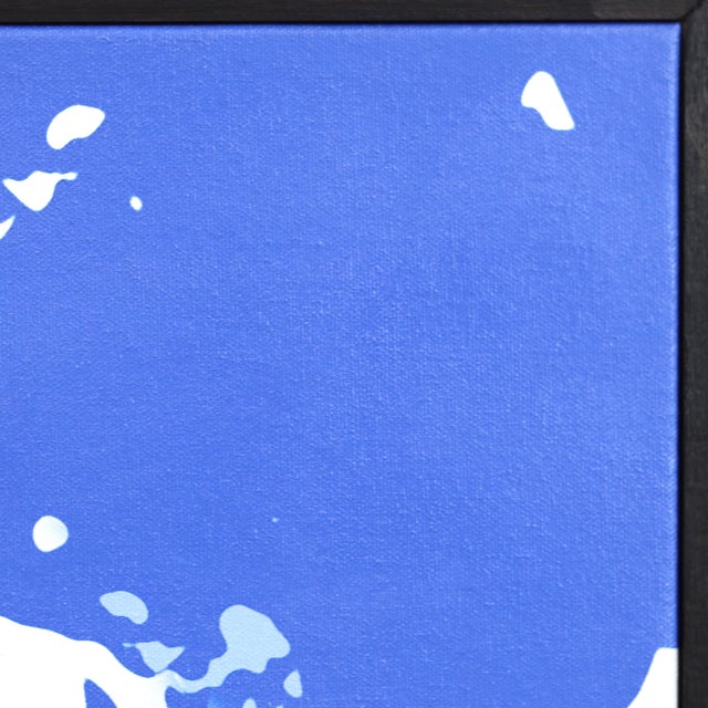 Mid-Century Modern Orange Board - Abstract Vibrant Mid Century Modern Pool Still Life Painting Original Artwork by Michael Giliberti For Sale - Image 3 of 8