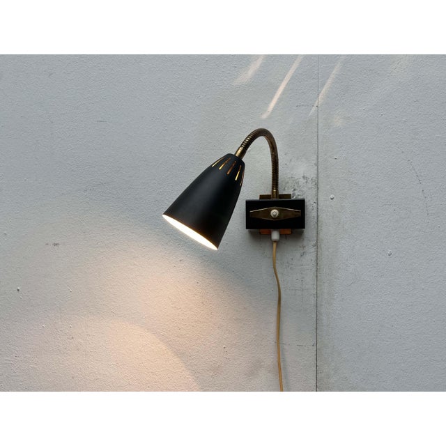 Mid-Century Modern Gooseneck Wall Lamp from Aris, Finland, 1950s For Sale - Image 12 of 18