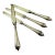 Walker & Hall, Sheffield, English Aesthetic Silver Plate Fruit Knives, S/4 For Sale