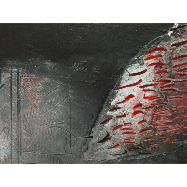 Hector Ramirez Ortega, Composition, 1990, Mixed Media on Canvas For Sale - Image 4 of 7