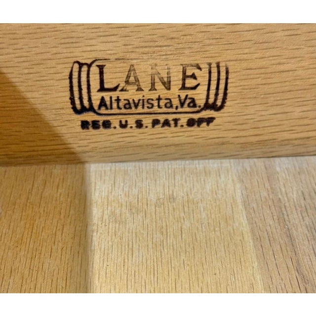 Brown Mid-Century Modern Lane Tuxedo Walnut High Chest For Sale - Image 8 of 8