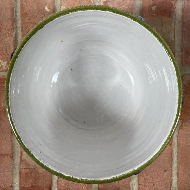 Vintage Italian Majolica Faience Trompe L’oeil Planter Cachepot For Sale - Image 9 of 10