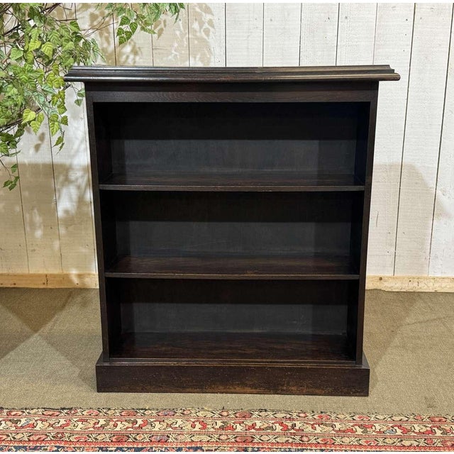 Vintage Oak Bookcase, 1930s For Sale - Image 12 of 12