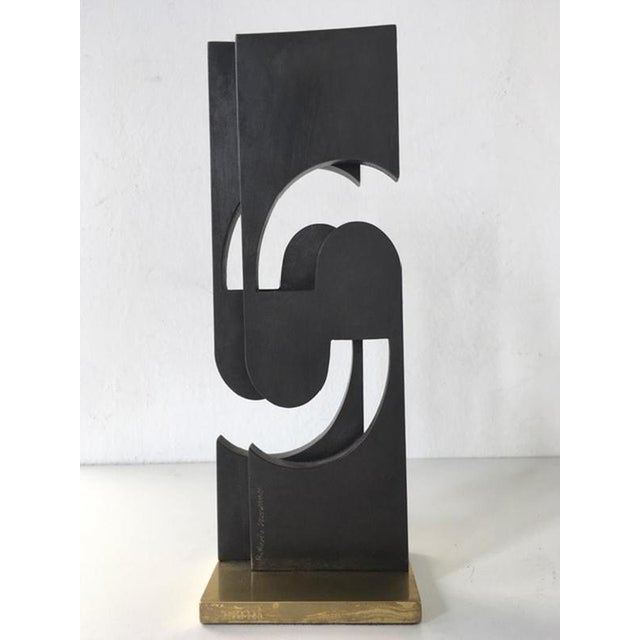 Charcoal Roberto Vecchione, Postmodern Abstract Sculpture, 1998, Metal For Sale - Image 8 of 16