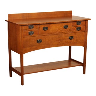 Stickley Mission Collection Oak Sideboard For Sale