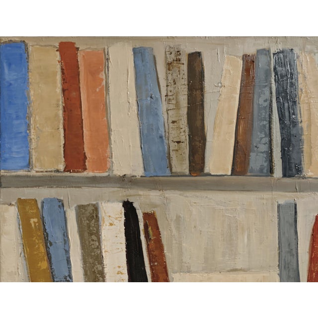 Inspiration, Abstract Library, Contemporary Oil Painting, Framed by Sophie Dumont For Sale - Image 9 of 11