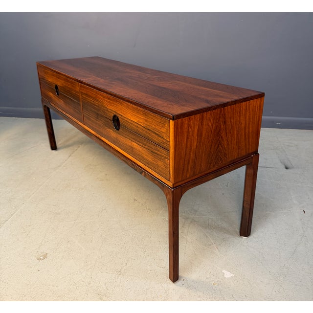 Wood 1960s Kai Kristiansen Model 394 “Entre” Rosewood Low Chest for Aksel Kjersgaard For Sale - Image 7 of 10