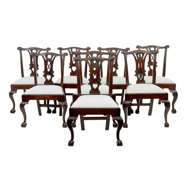 19th Century Chippendale Dining Chairs, 1860s, Set of 10 For Sale - Image 10 of 12