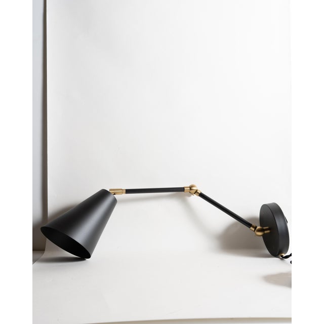 Authentic Cedar & Moss Tilt Cone Double Articulated Plug-in Wall Sconces - a Pair For Sale - Image 4 of 6