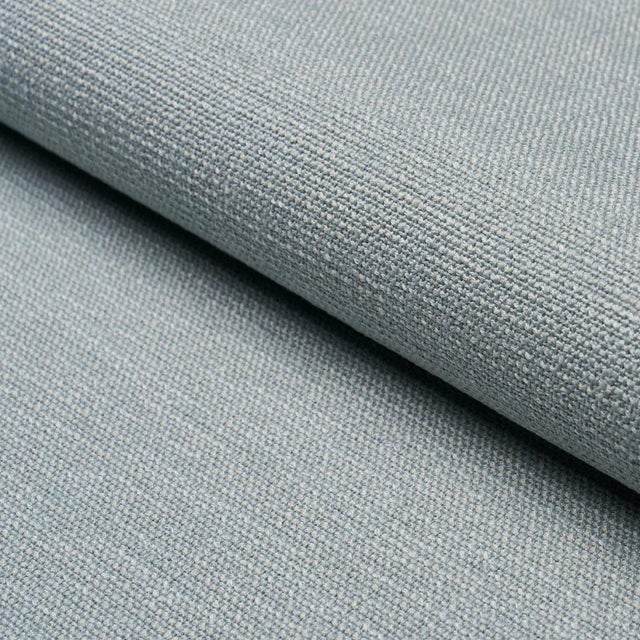 SAMPLE - Schumacher Lily Indoor/Outdoor Fabric In Chambray For Sale