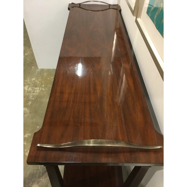2010s Transitional Henredon Lafayette Mahogany Finished Wood Server/Console Table For Sale - Image 5 of 9