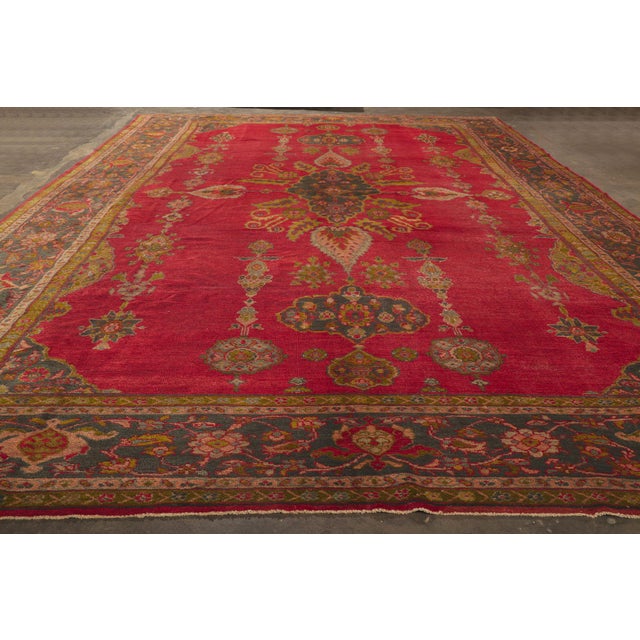 Late 19th Century Persian Sultanabad Rug, 11'04 X 16'11 For Sale - Image 10 of 11
