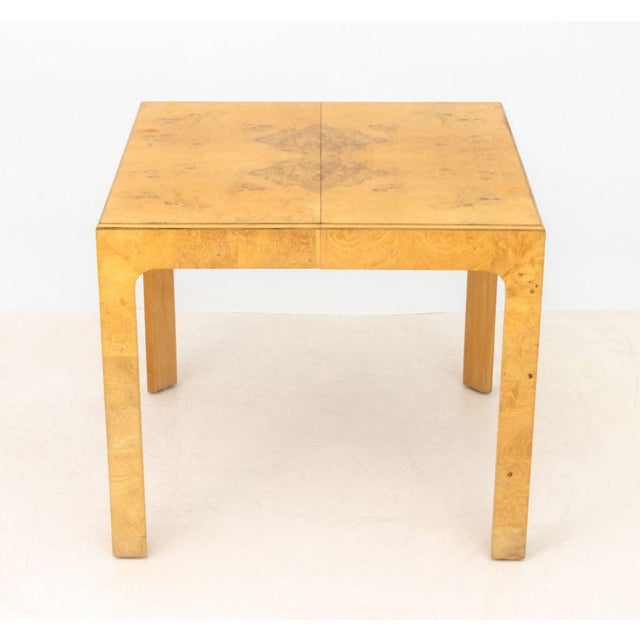 Wood Modern Oyster Walnut Extending Dining Table For Sale - Image 7 of 9