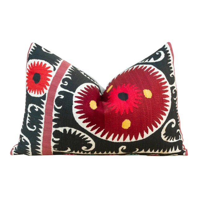 Laisa Bukhara Suzani Lumbar Pillow For Sale
