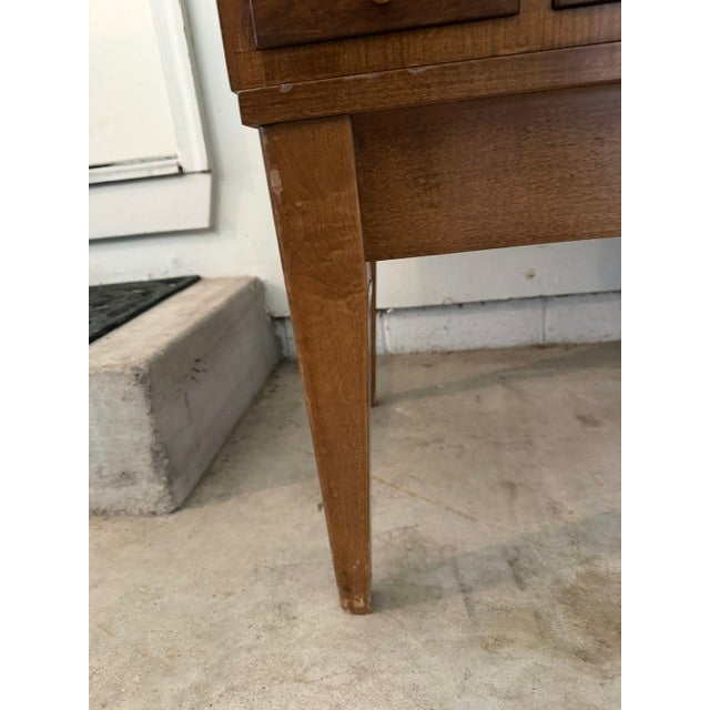 Vintage Mid Century Modern 45 Drawer Gaylord Library Card Catalog Cabinet With 2 Pull Out Shelves For Sale - Image 6 of 15