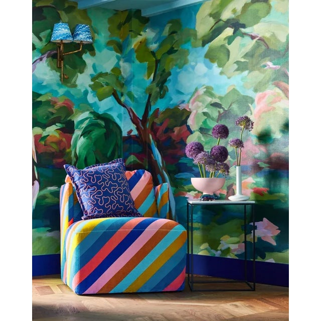 A fantastic way to start a scheme Sherbet Stripe fabric translates Sophie‚Äôs signature colour palette onto two vibrant...