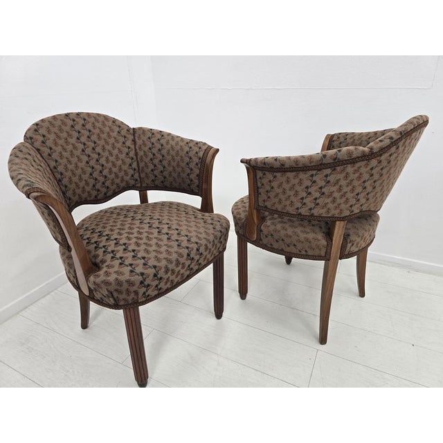 Metal French Art Deco Armchairs in the style of Paul Follot, 1925, Set of 2 For Sale - Image 7 of 18