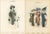 Set of two original antique fashion plates from Chic Parisien, published by Atelier Bachwitz. Fine early 20th-century...
