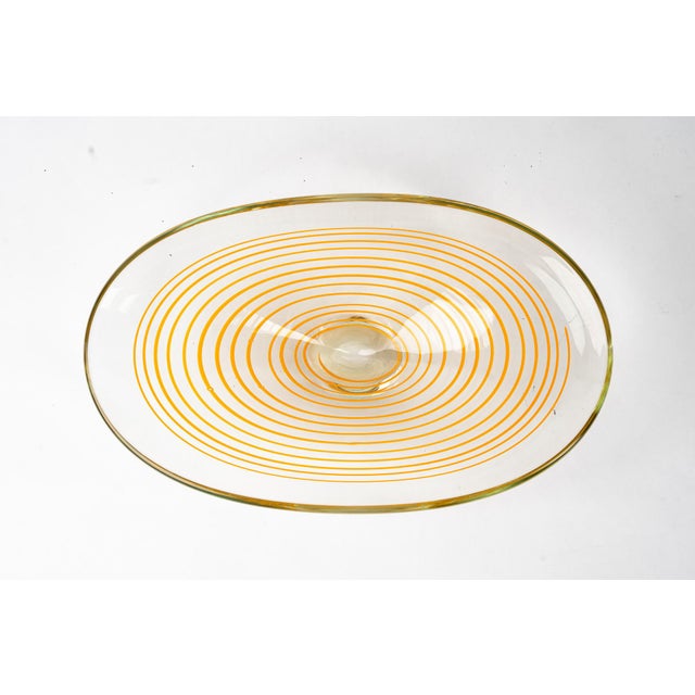 Yellow Vintage Murano Glass Bowl, Italy, 1970s For Sale - Image 8 of 14