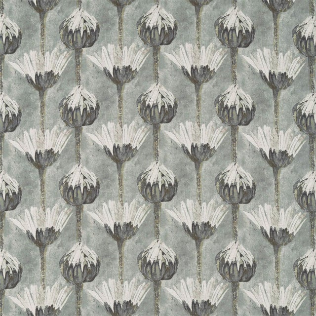 Zoffany Marketa Fabric in Logwood Grey - a Sample For Sale