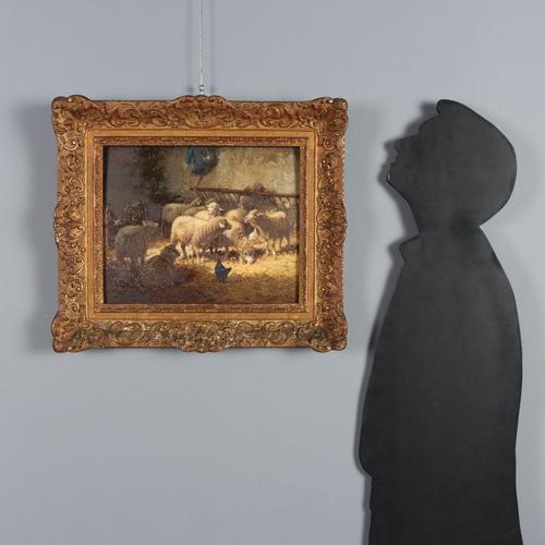 Oil on panel. Signed lower right. The painter, originally from central France and a farmer's family, specialized in...