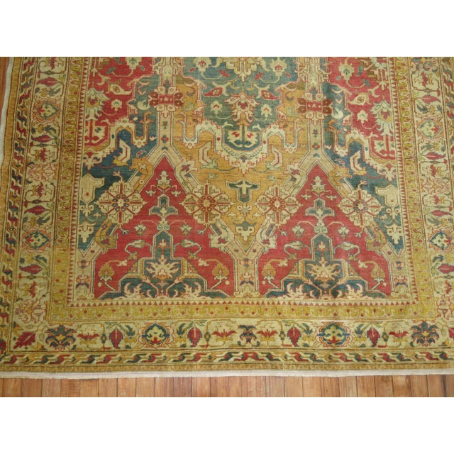 Late 20th Century Zabihi Collection Large Scale Antique Turkish Sivas Foyer Rug For Sale - Image 5 of 6