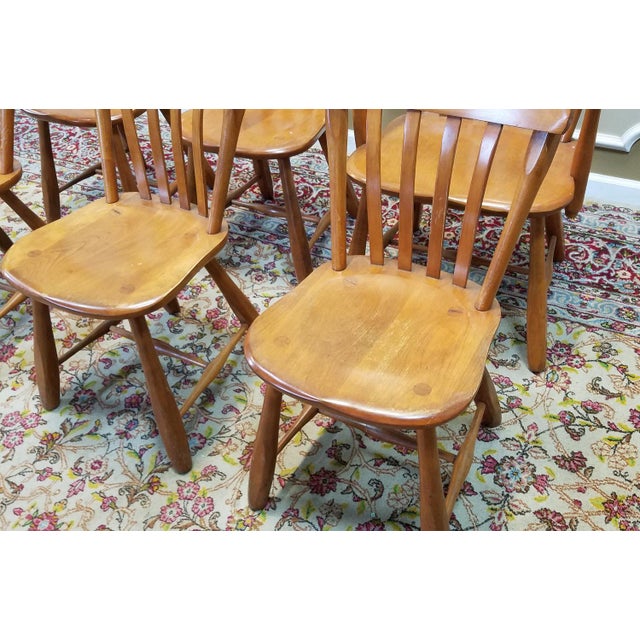 1950s Vintage Winchendon Furniture Solid Rock Maple Old Meeting