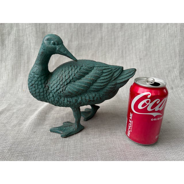 Vintage Green Cast Iron Statue For Sale - Image 18 of 18